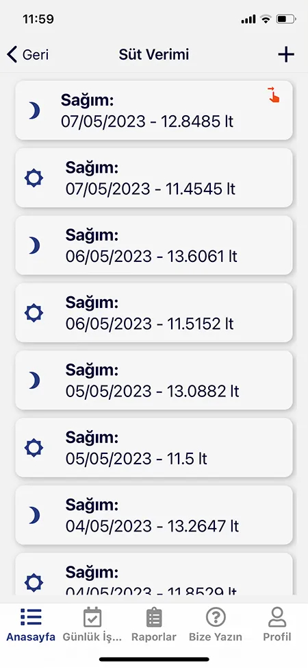 Programme Bovin Laitier Mobile Capture d'écran 1