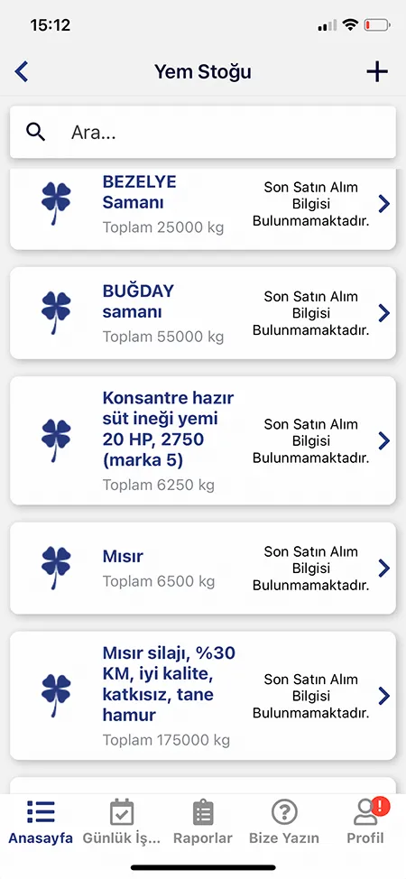 Captures d'écran du programme d'alimentation mobile 1