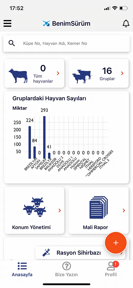 Állattenyésztési Program Mobil Képernyőkép 1